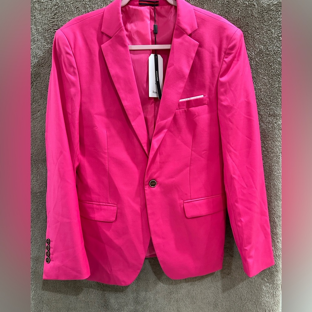 Vibrant Pink Men's Blazer